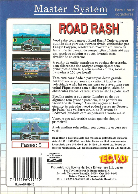Road Rash - Dos