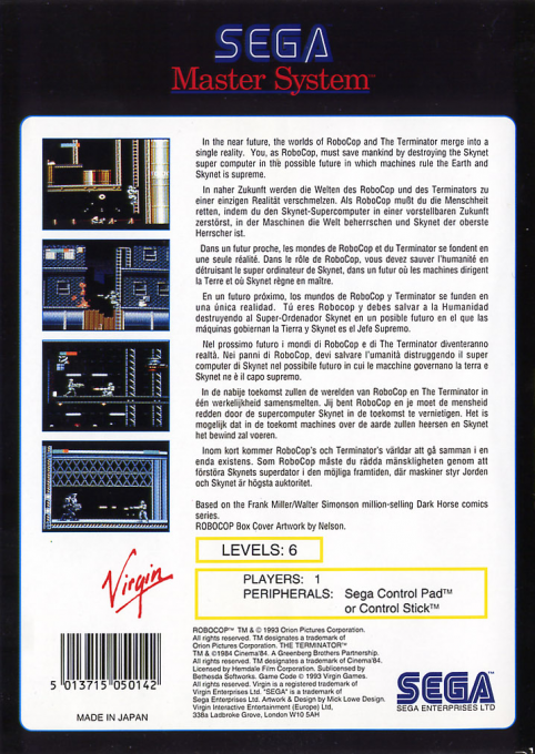 Robocop Versus The Terminator - Dos