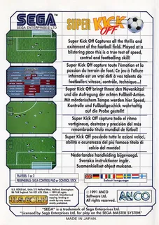 Super Kick Off - Dos