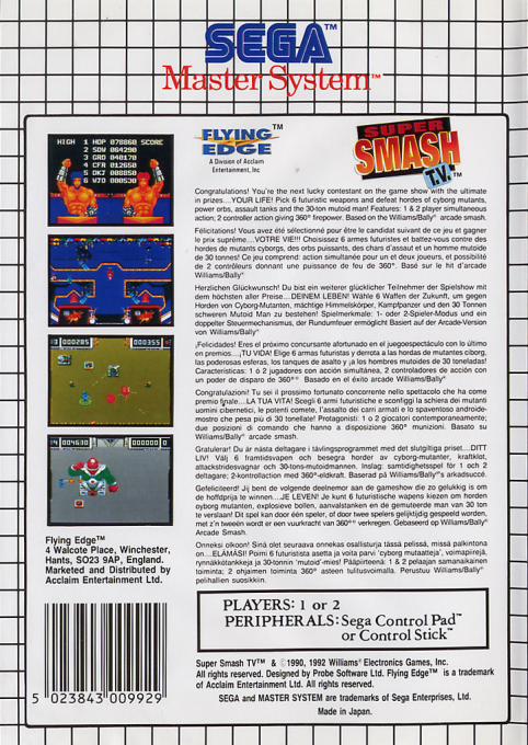 Super Smash T.v - Dos