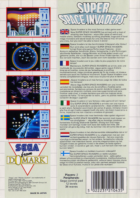 Super Space Invaders - Dos