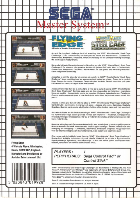 Wwf Wrestlemania - Steel Cage Challenge - Dos