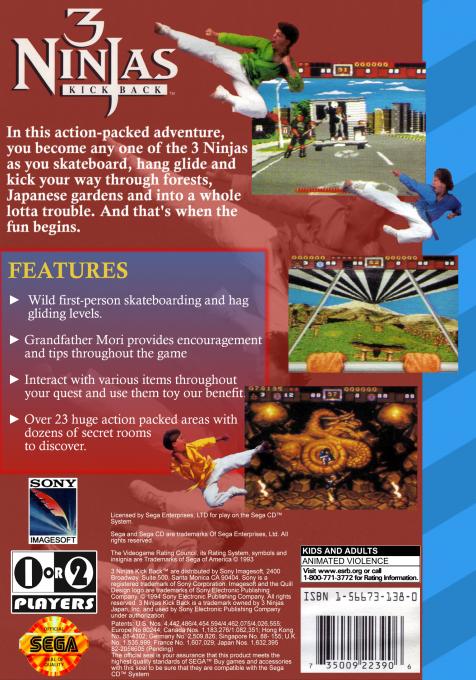 3 Ninjas Kick Back - Dos