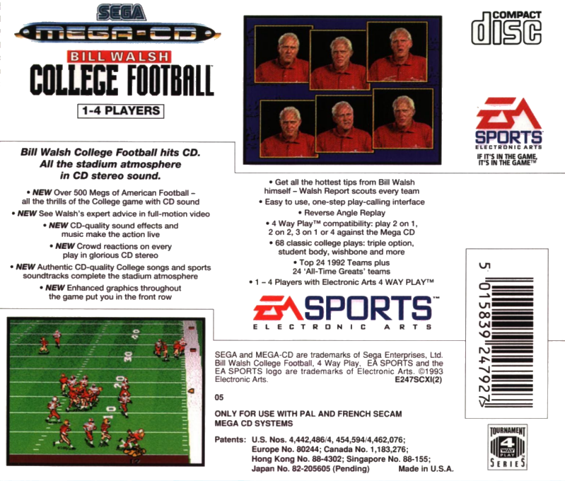 Bill Walsh College Football - Dos