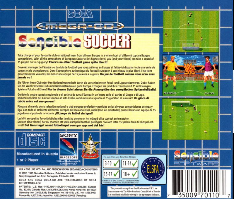 Championship Soccer '94 - Dos