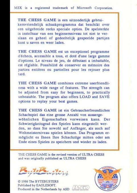 The Chess Game - Dos