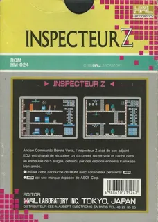 Inspecteur Z - Dos
