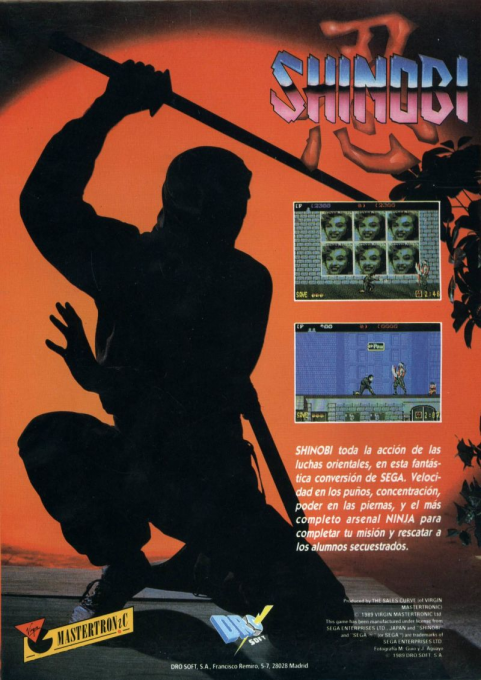 Shinobi - Dos