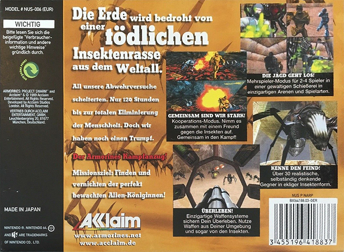 Armorines - Project S.W.A.R.M - Dos