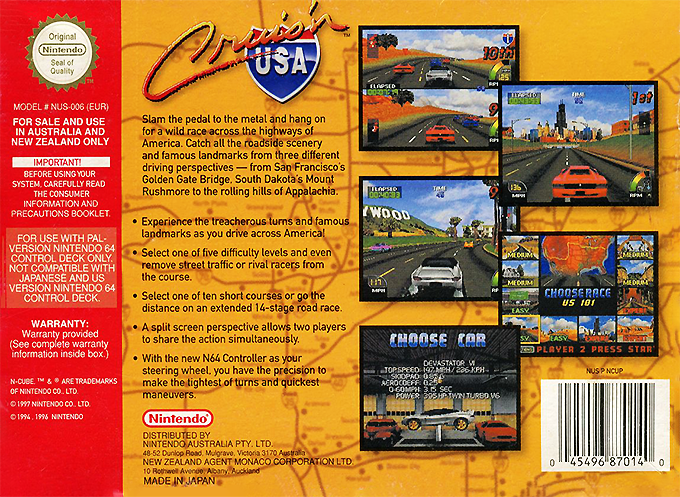 Cruis'n USA - Dos