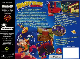 Daffy Duck dans le rôle de Duck Dodgers - Dos