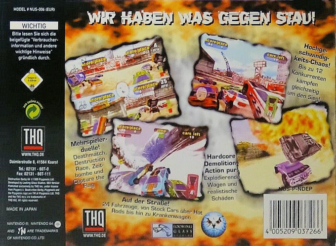 Destruction Derby 64 - Dos