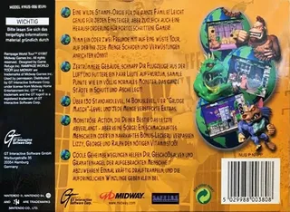 Rampage : World Tour - Dos