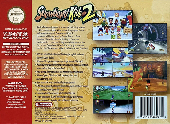 Snowboard Kids 2 dos