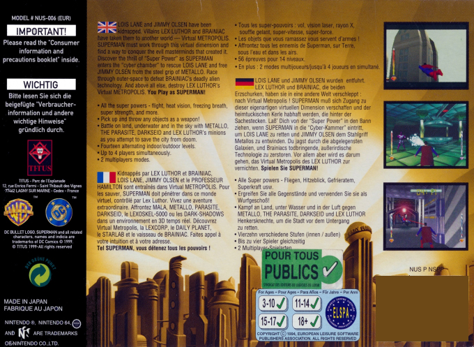 Superman : The New Superman Adventures - Dos