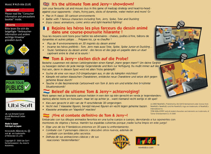 Tom and Jerry in Fists of Furry dos