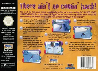 Twisted Edge : Extreme Snowboarding - Dos