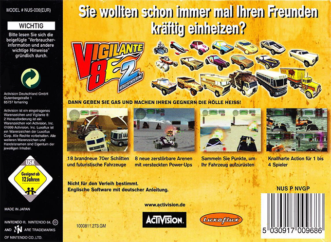 Vigilante 8 : 2nd Offense - Dos