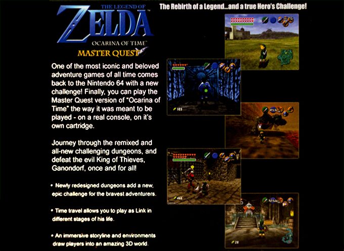 Zelda no Densetsu: Toki no Ocarina - Ura (GameCube) dos