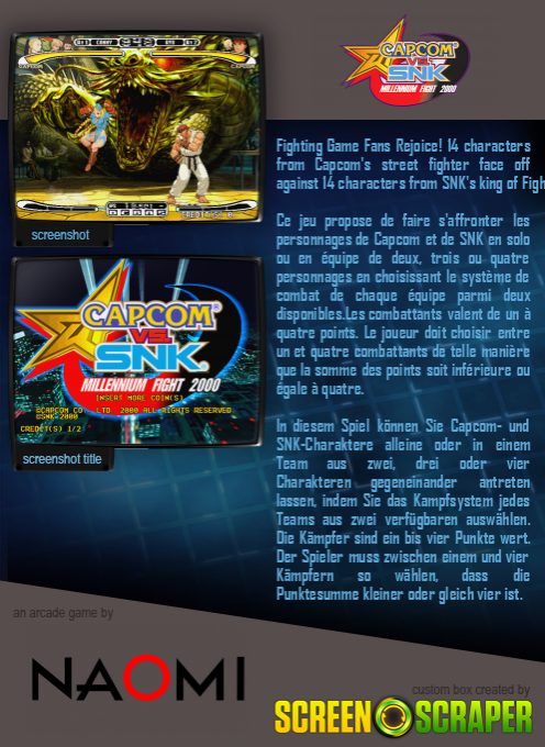 Capcom vs. SNK: Millennium Fight 2000 - Dos