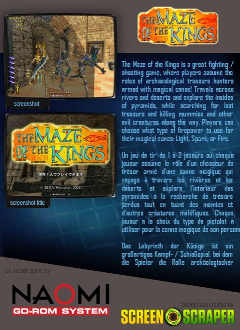 The Maze of the Kings dos