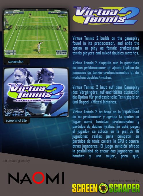 Virtua Tennis 2 dos