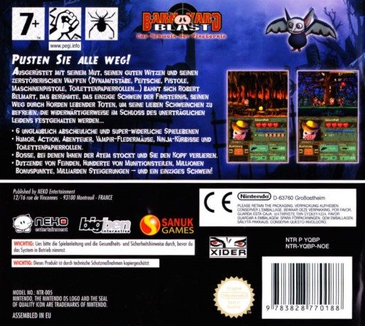 Barnyard Blast : Le Cochon des Ténèbres - Dos