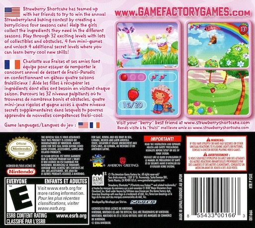 Charlotte aux Fraises : Le Gateau des Quatre Saisons - Dos