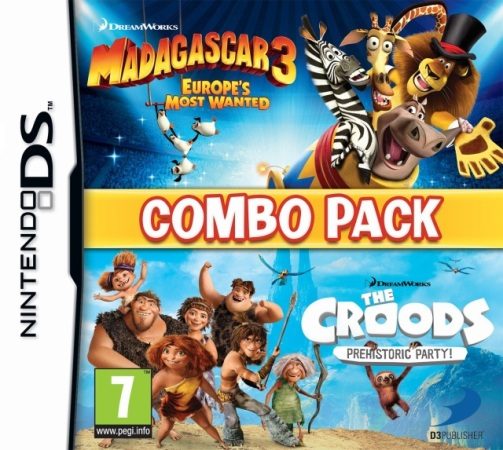 The Combo Pack - Madagascar 3 - Europe's Most Wanted Croods - Prehistoric Party!