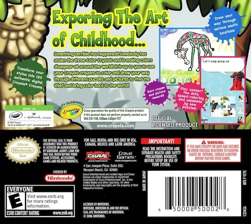 Crayola Treasure Adventures - Dos