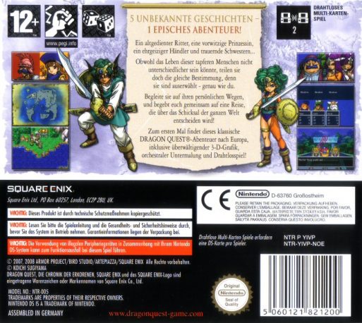 Dragon Quest IV : L'Epopée des Elus - Dos