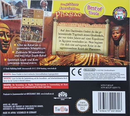 Das Goldene Amulett Des Pharao - Dos