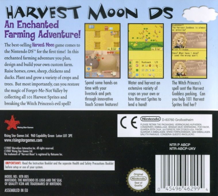 Harvest Moon DS dos