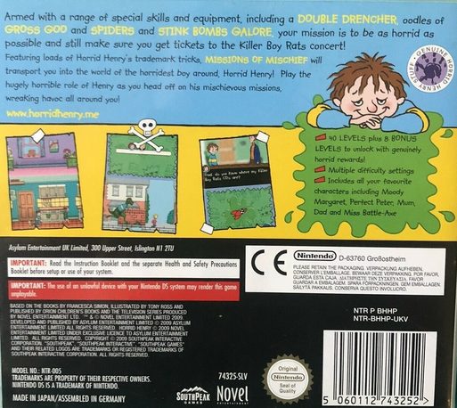 Horrid Henry Missions Of Mischief dos