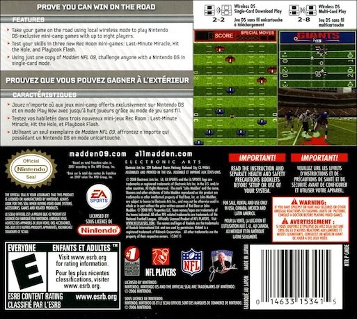 Madden Nfl 09 dos