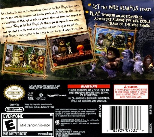 Max et les Maximonstres - Dos