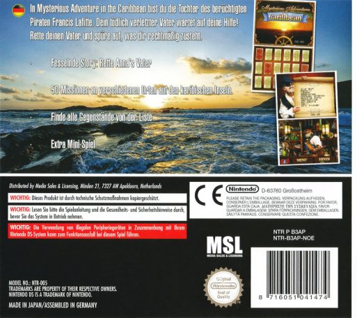 Mysterious Adventures in the Caribbean dos