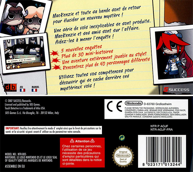 Jaquette arrière