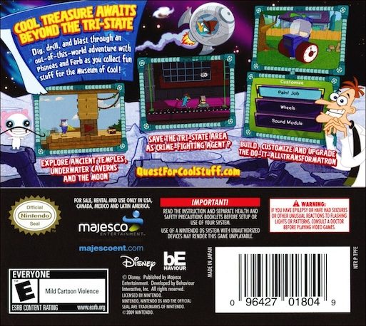 Phineas And Ferb - Quest For Cool Stuff - Dos