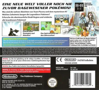 Pokémon - Version Blanche dos