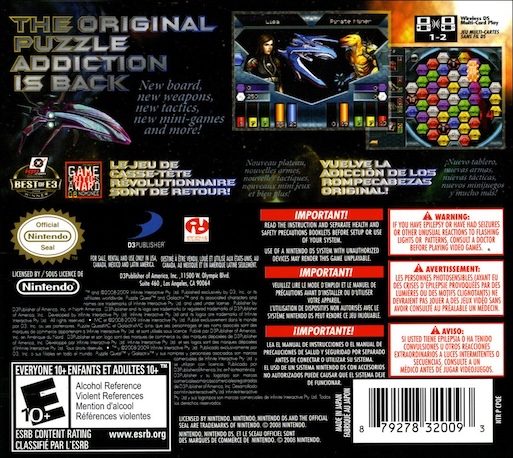 Puzzle Quest : Galactrix - Dos