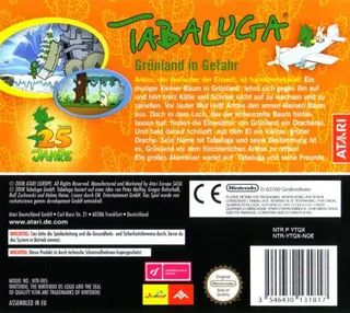 Tabaluga : Sauve le Monde Vert - Dos