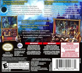 Vampire Moon : Le Mystère du Soleil Noir - Dos