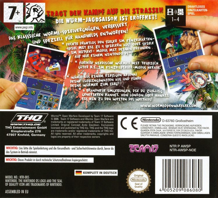 Worms : Open Warfare dos