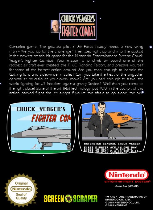 Chuck Yeager's Fighter Combat dos