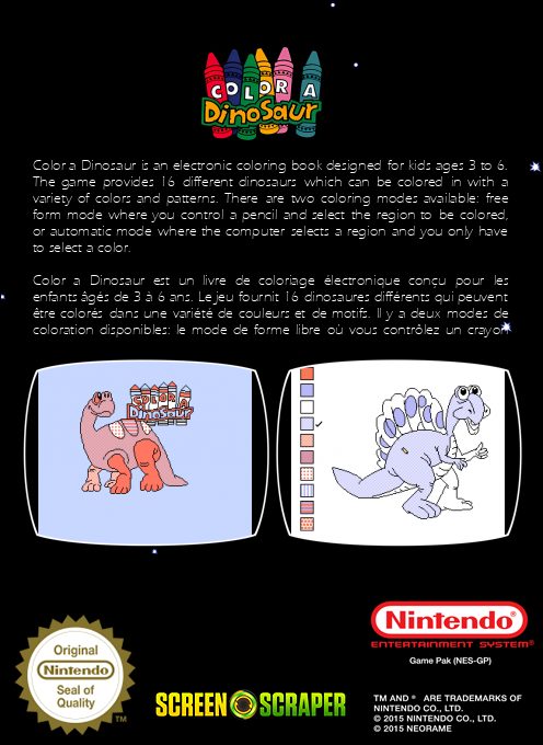 Color a Dinosaur - Dos