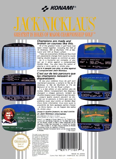 Jack Nicklaus' Greatest 18 Holes of Major Champion dos