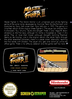 Master Fighter III - Dos