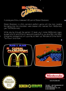 Mick & Mack as the Global Gladiators - Dos