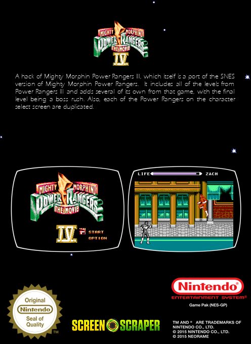 Mighty Morphin' Power Rangers IV - The Movie - Dos